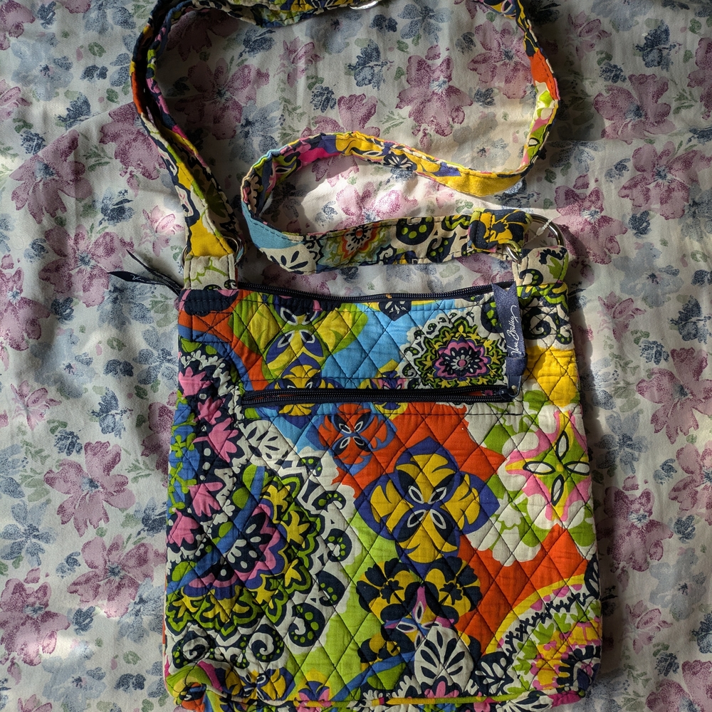 Colorful Quilted Crossbody Bag